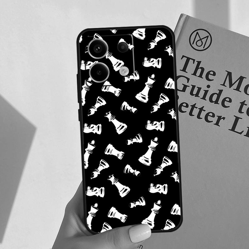 Chess Cover For Xiaomi Redmi Note 14 13 10 11 12 Pro 11S 12S Case For Redmi 15 14C 10C 12C 13C 15C