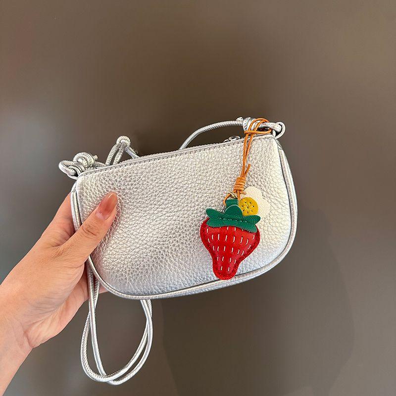 

Мини Маленькая Сумка 2025 Новая Высококачественная Изысканная Маленькая Модная Сумка-Седло Повседневная Портативная Универсальная Сумка-Мессенджер Silver