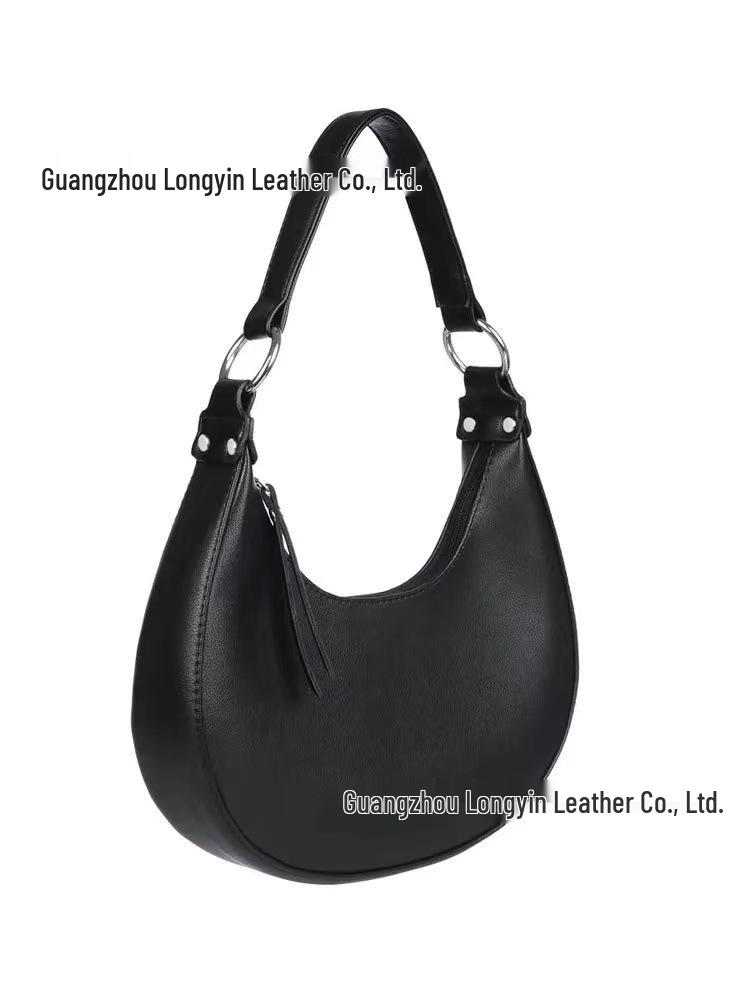 2025 Trend: Women's Crossbody Half-Moon Handbag - Fashionable, Light Luxury, High-End, Large Capacity Shoulder Bag