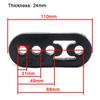 Exhaust Hanger Rubber, Car Muffler Shock Absorber Mount Hanger Bracket,High Density Tailpipe Isolator Damping Hanger (BLACK)