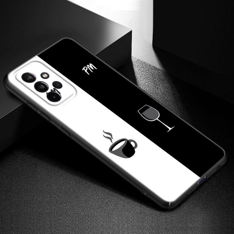 Coffee Wine Cup Phone Case For Samsung Galaxy A21 A30 A50 A52 S A13 A22 A32 A33 A53 A73 5G A11 A12 A31 A51 A70 A71 A72 Cover