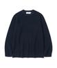 KNITTED [Nitied X Fashion Planet] Cotton Waffle Round Knit Navy