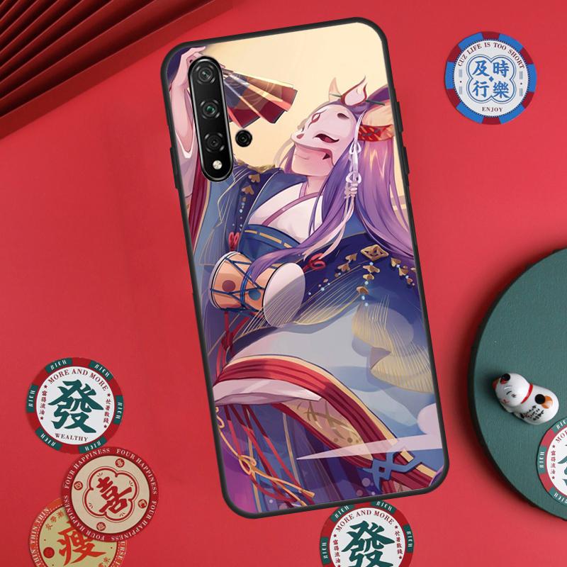 Kitsune Fox Japanese Art For Huawei Nova 5T 10 9 SE 7i 8i 11i 12i Y73 Y90 Y70 Y72 Y61 Y91 P60 Pro P30 P40 Lite Case