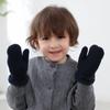 Gants d'hiver tricotés en laine pour bébés garçons et filles, mitaines chaudes et épaisses pour les doigts, pour enfants de 1 à 3 ans