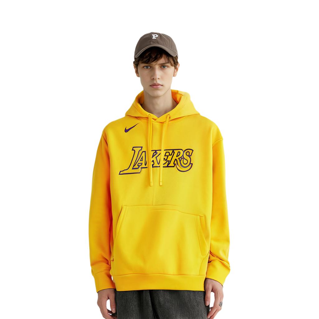 Nike Alphabet Brand Logo Print Knit Pullover Hoodie Men Hoodie Amarillo-Yellow DR9315-728
