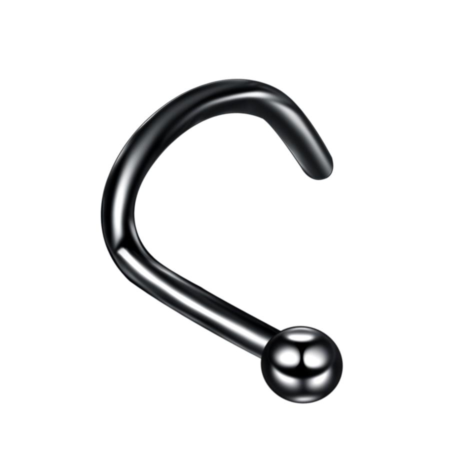 1 Stück G23 Titan Kristall Nasenstecker Piercing 18G 20G Nasenschraube Nazir Piercing Nasenflügel Ohrring Nasenring CZ Körperschmuck