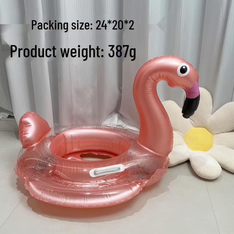 Large Toddler Boat-Themed Swimming Ring with Canopy & Steering Wheel