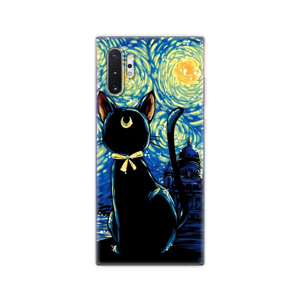 Silikonový kryt na telefon Pro Samsung Galaxy Note 10 Note10 Pouzdro Měkký TPU Zadní kryt Pro Samsung Note 10 plus fundas Coque nárazník