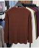 2025 Men's Lightweight Solid Color Round Neck Sweater, Long-Sleeved Knit for Spring/Autumn