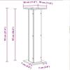 Minimalist Square Modern Living Room Speaker Stand, Set of 2, Display Stand, Black,