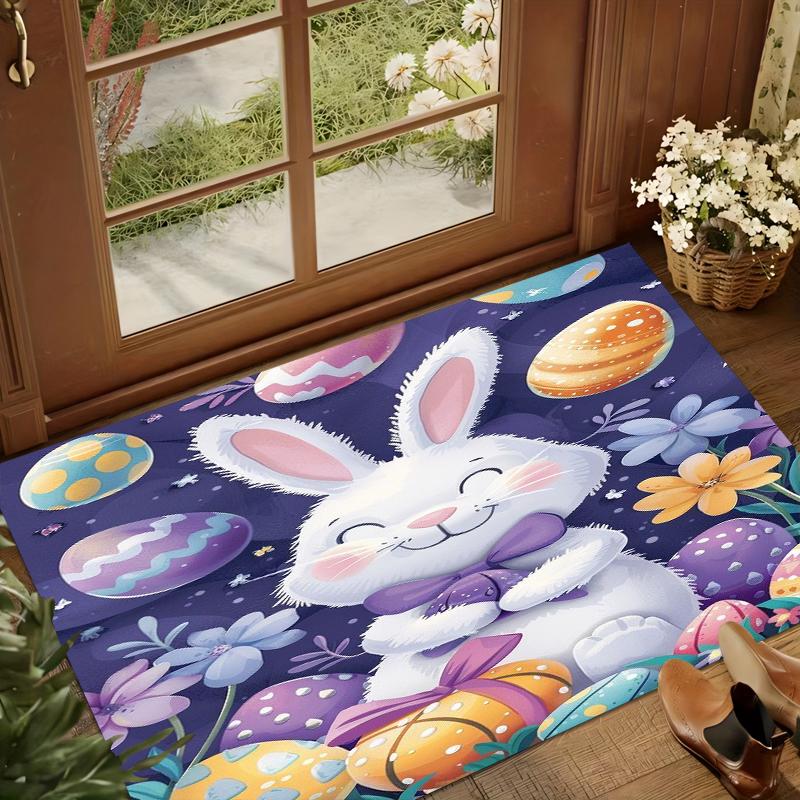 Deep Purple Carpet Happy Easter Rugs for Bedroom Carpets for Living Room Navidad Decoraciones Para El Hogar Alfombra Home Gift