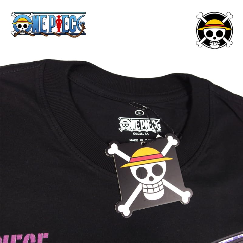 EVERSOUL ONE PIECE Short Straw Hat Character Anime Movie XL Size T-Shirt, Sleeve, Chopper, Pirates, Luffy, Sanji, Zoro, Nami, Merchandise, Tee, Men's,