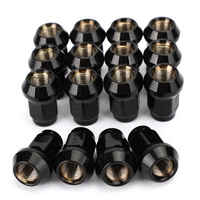 16 Pack Black 3/8"-24 Tapered Lug Nuts For Polaris Ranger 700 RZR 900XP 800 570
