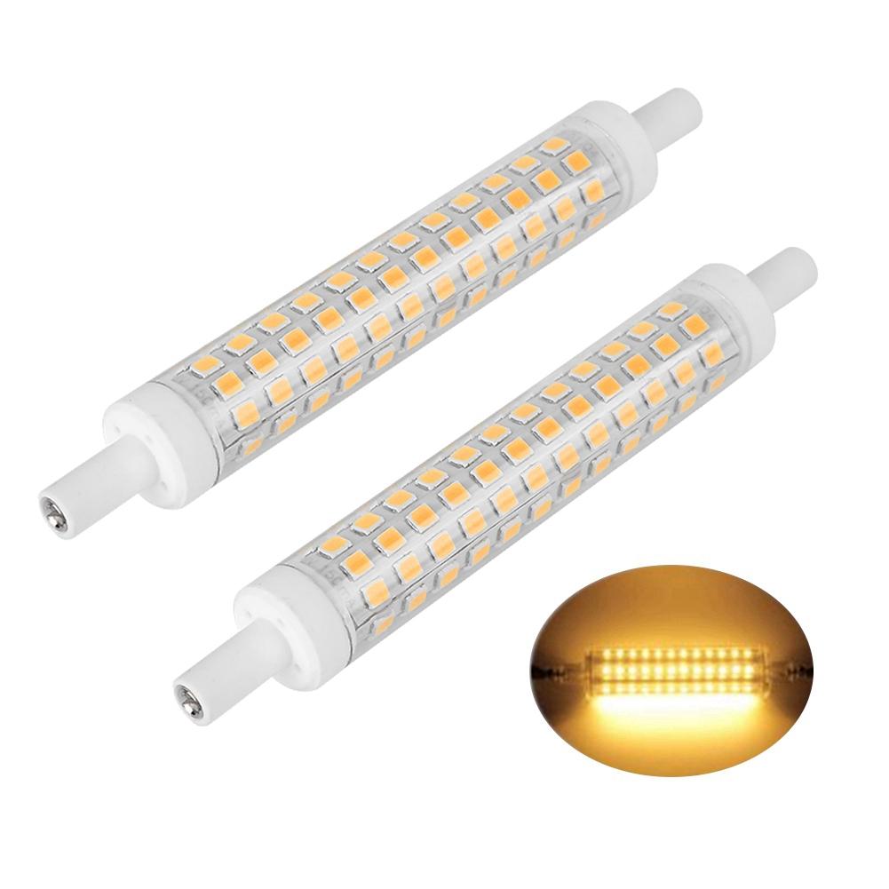 2pcs r7s 10W 120 LED Bulb Light Double Ended Halogen Lamp Replacement AC85-265V(Cold White)
