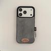 Autumn/Winter Retro Solid Suede Plush iPhone 17 Pro Max/16P/15/14 Case