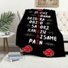N-Naruto Rote Wolke A-Akatsuki Decke Für Weiche Überwurfdecke für Picknick Bett Sofa Zuhause Schlafzimmer Gemütlich Warm Bequem