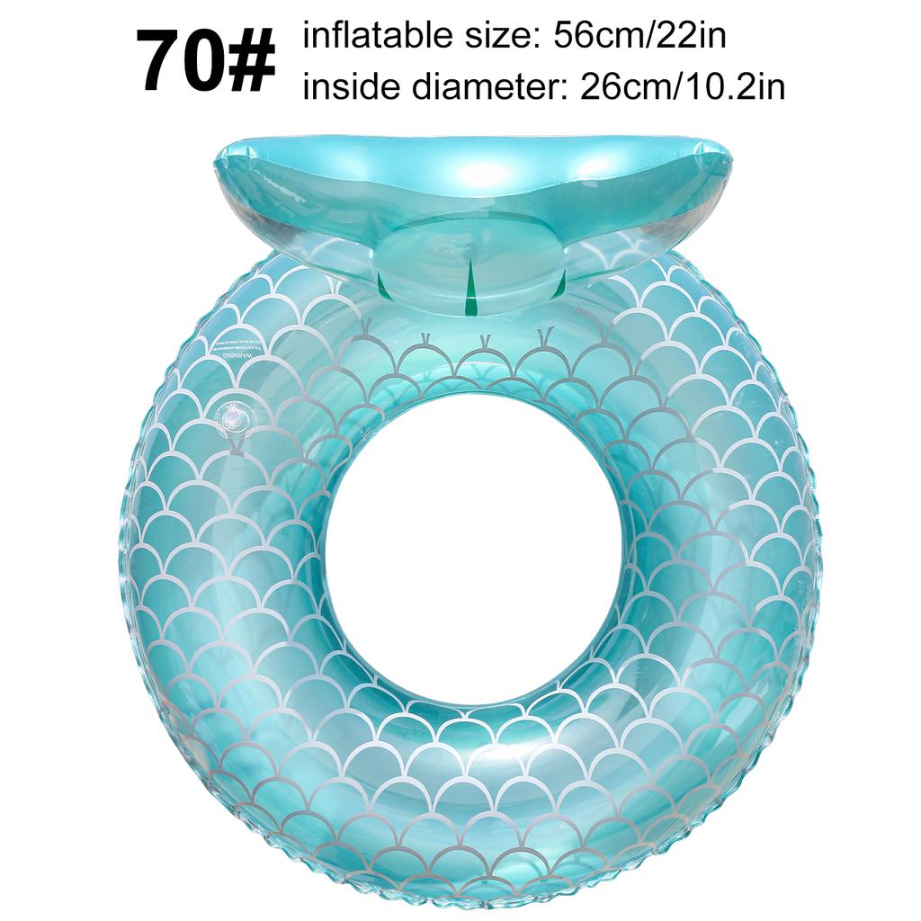 1PC Mermaid Tail Swim Ring, Cute and Fun Pool Float, Outdoor Pool and Beach Float, Party Float