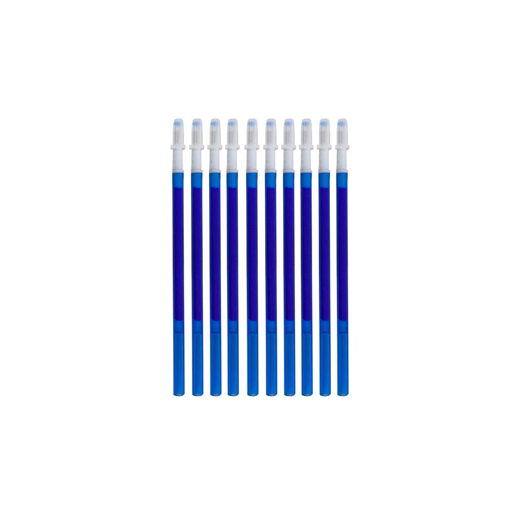 3 in 1 Colored Erasable Pen Set for School Writing, 3 pens + 10 refills (as the picture,3 colors in 1)