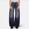 TUME Women's Retro Stitch Washed Casual Denim Pants