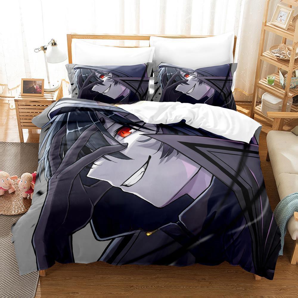 The Eminence In Shadow Cid Kagenou Bedding Set Cartoon Anime Three-piece Set Adult Kid Bedroom Duvet Cover Sets Home Textiles