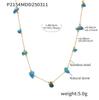 Bohemian Irregular Stone Necklace: Retro, Versatile Clavicle Chain for Women