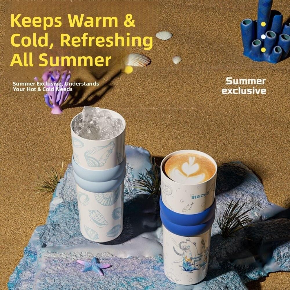 

710ml Insulated Cup Ceramic Inner Tank Coffee Cup Portable Thermal Cup Practical Gift кавовий