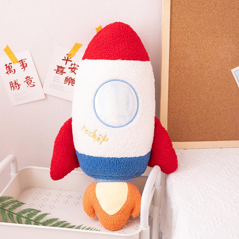 Simulace vesmírné série plyšové hračky astronaut kosmická loď letadlo plněná plyšová panenka pohovka polštář chlapci dětský dárek k narozeninám
