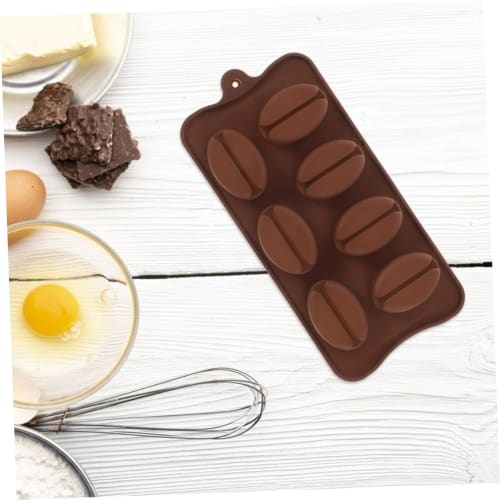 Alipis Coffee Bean Mold, Iced Coffee Ice Cube Tray, Sugar Mold, Cake Pack, Silicone Mold, Soap Mold, Silica Gel Chocolate Mold