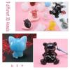Stereoscopic Animal Resin Molds Silicone Bear Casting Molds Epoxy Resin Mold for Keychains DIY Handmade Resin Jewelry Supplies