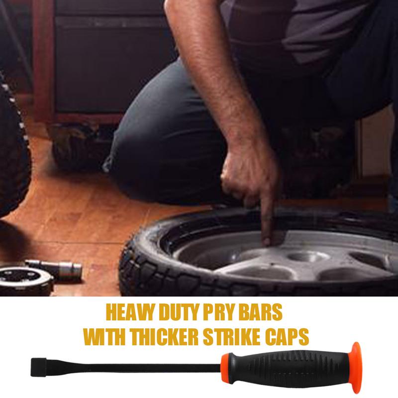 Pry Bars Heavy Duty Multipurpose Prying Crowbar Heavy Duty Nail Puller Lifting Prybar Tool With Strike Cap For Home And Garage