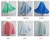 Women's Plus Size Cotton Linen Midi A-Line Skirt with Elastic Waist In 20 Colors