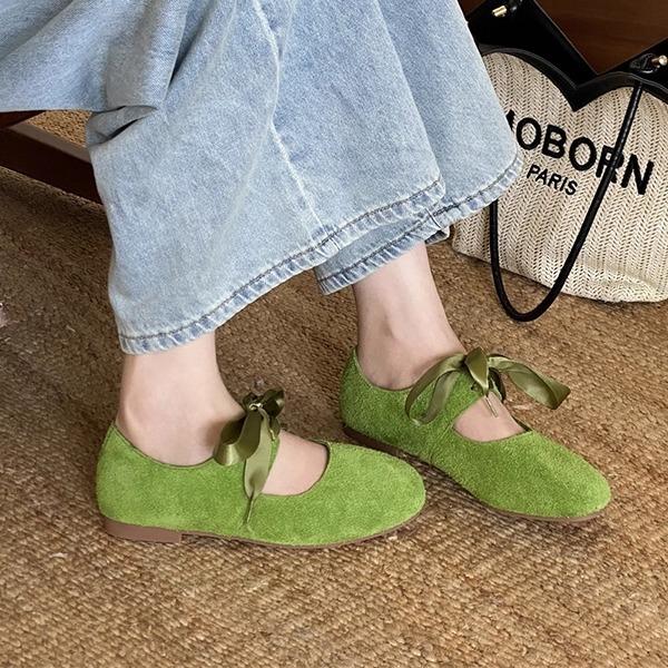 Leather French retro Mary Jane shoes shallow mouth single shoes women's 2025 round head non-slip Birken one-word buckle beanie shoes tide