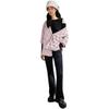 Levis FW24 Performance Warm Fleece Series Single Row Snap Loose Collar Casual Long Sleeve Down Jacket Women Outerwear Lavender-Purple 002QD-0000