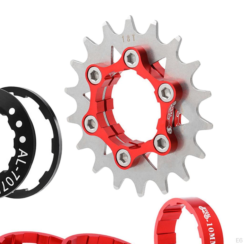 18 Set Aluminum Alloy Sprocket Adapter, Freewheel Component, Hub Refit Parts