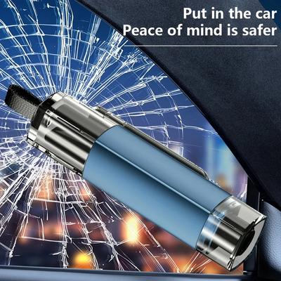 New Car Safety Hammer Emergency Glass Breaker Seat Belt Cutter High Hardness Tungsten Steel 2 In 1 Rescue Tool Auto Accessories