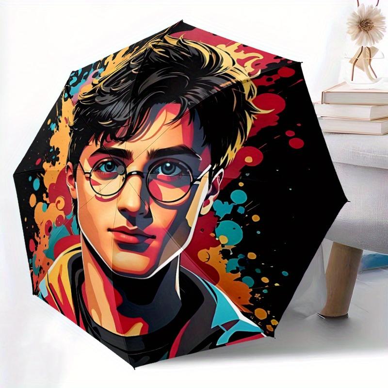 1pc Harry Potter Automatic Umbrella - Foldable with 8 Iron Ribs, Portable for Outdoor, Gift, Outdoor Umbrell141