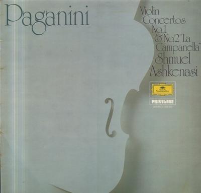 LP Record PAGANINI  SHMUEL ASHKENASI  Violin Concertos No.1  No.2 La Ca 2535207 DEUTSCHE GRAMMO 1976 UK Classical Used