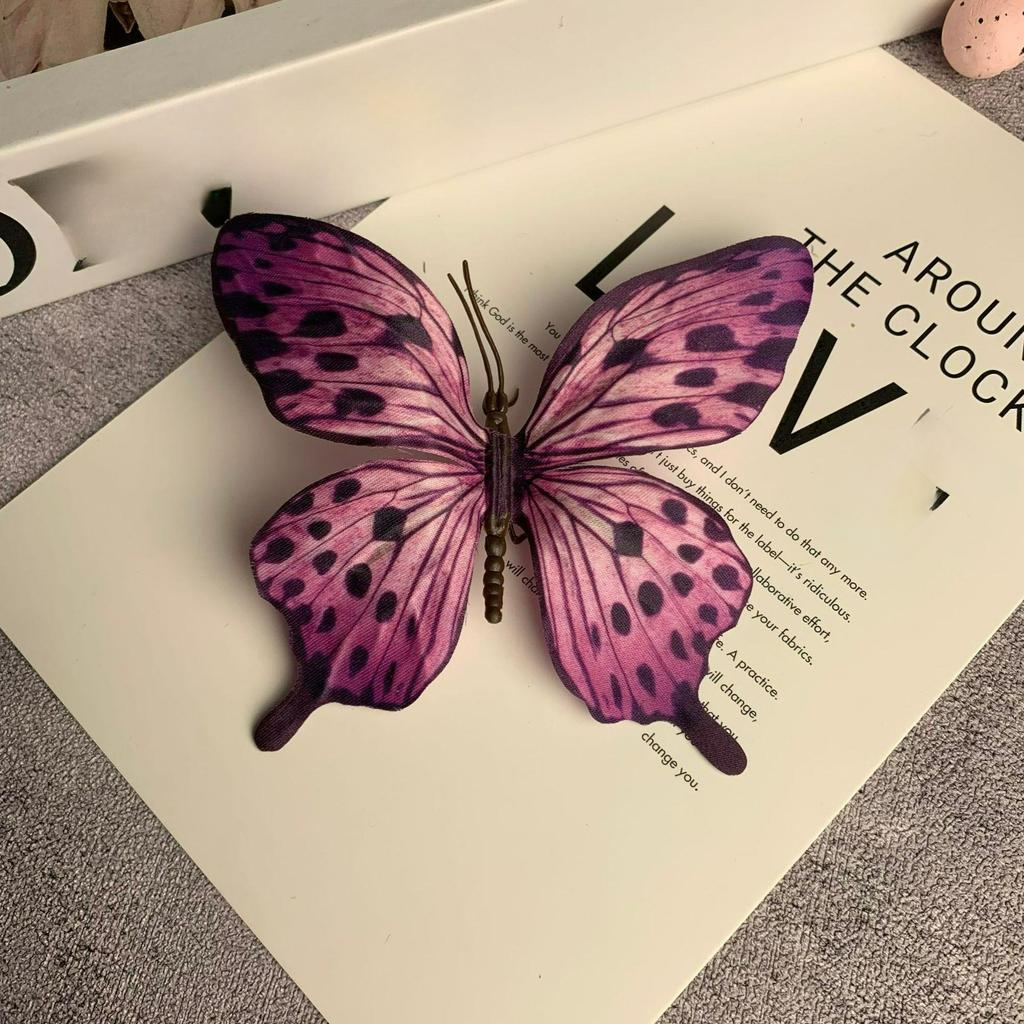 Simulation Butterfly Ornament colorful floral decoration, DIY bouquet, graduation hat embellishment and bohemian home decoration
