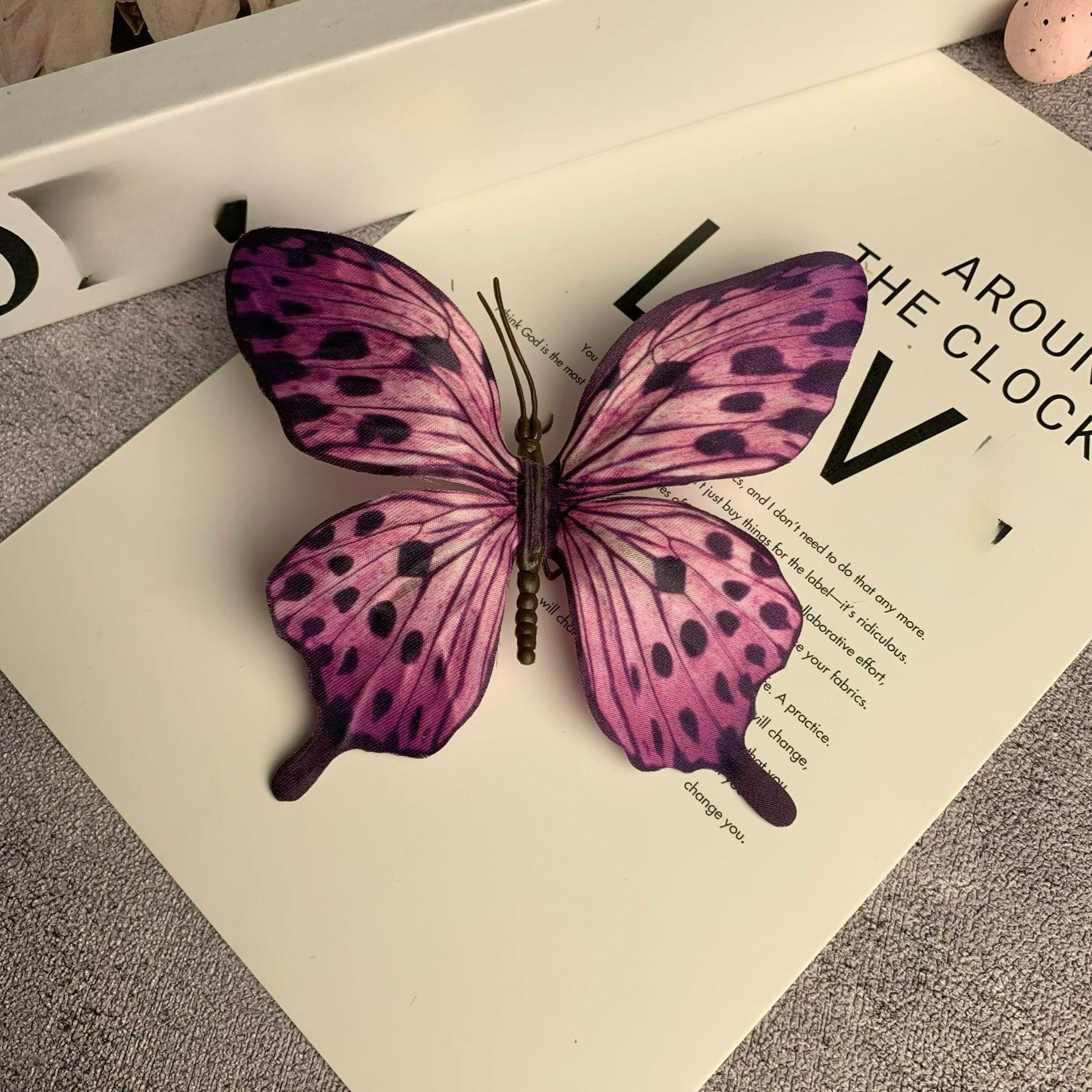 

Simulation Butterfly Ornament colorful floral decoration, DIY bouquet, graduation hat embellishment and bohemian home decoration