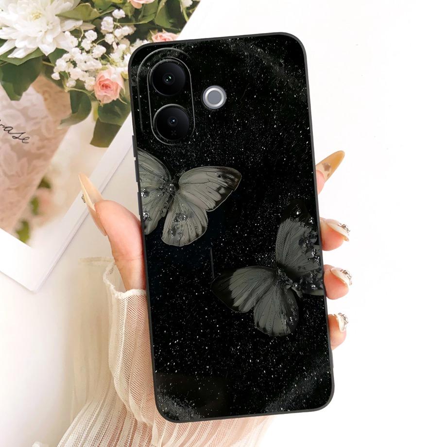 Butterfly Love Heart Bow Phone Case For Vivo V60 Lite 4G 5G V2530 / Vivo V60 V2511 T4 Pro Back Cover Soft Camera Protected Funda