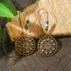 Earring Set for Women, Popular Round Earrings, Hollow Bohemian Earrings