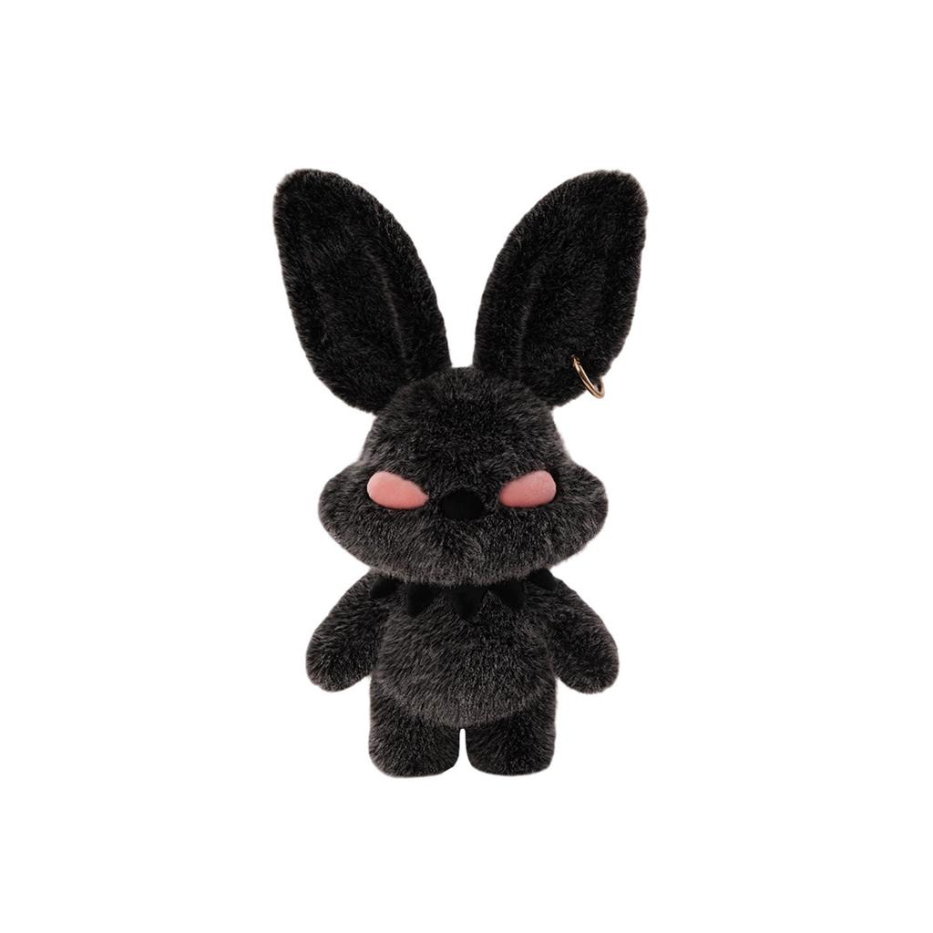 Plush Bunny Doll Soft Stuffed Animal Toy Halloween Themed Collectible Plushie with Detailed Features and Textured Fur for Display or Gift