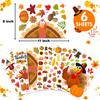158Pcs Thanksgiving Window Clings for Glass Window, Double Sided Fall Turkey Window Stickers Deals Decor for Home Office Decorations, Thanksgiving
