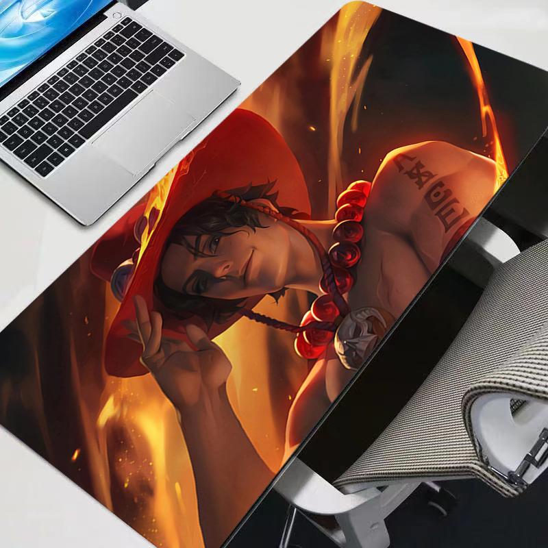 New Mouse Pads Big Gamer One Piece Ace Anime Notebook Games New Mouse Pads Big Keyboard Pad Mousepad Mouse Mat Gaming Desk Mat