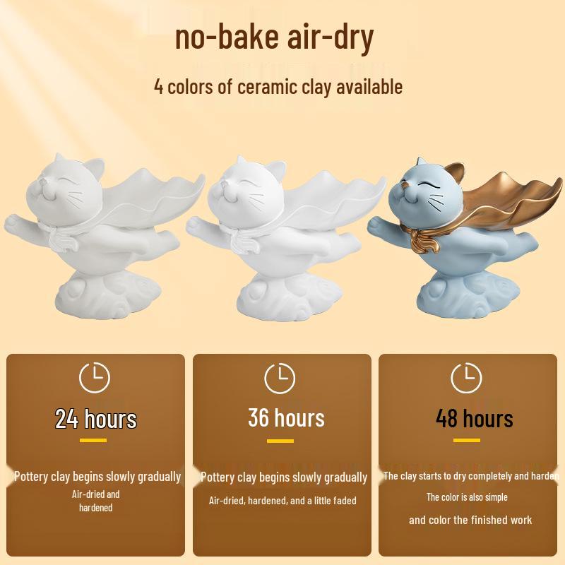 DIY Polymer Clay Sculpture Kit with Glossy Oil Plaster