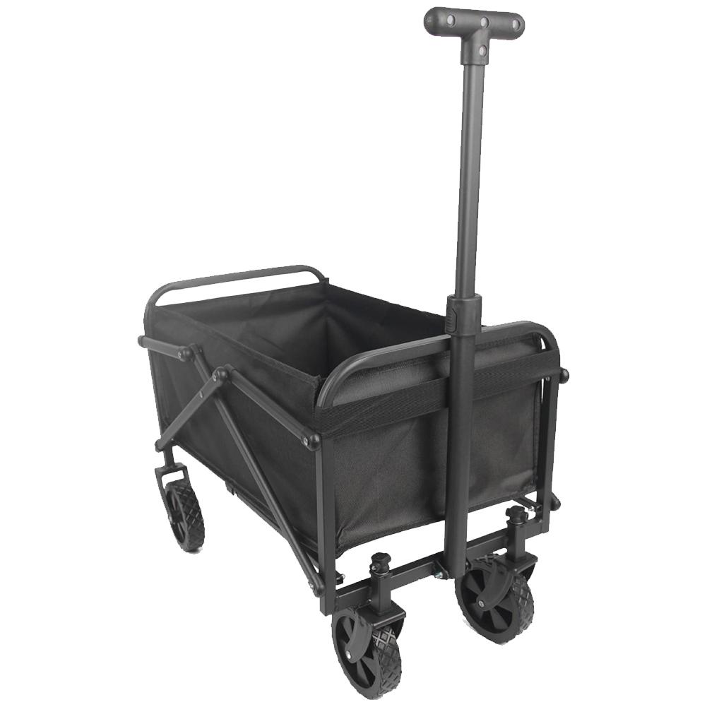Collapsible Wagon Cart Large Capacity Portable Folding Wagon Heavy Duty Foldable Wagon for Outdoor Camping Garden Sports Beach