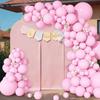 Pastel Pink Balloons Garland Kit Baby Pink Balloon Arch Kit Baby Shower Kid Birthday Party Wedding Anniversary Decoration Globos