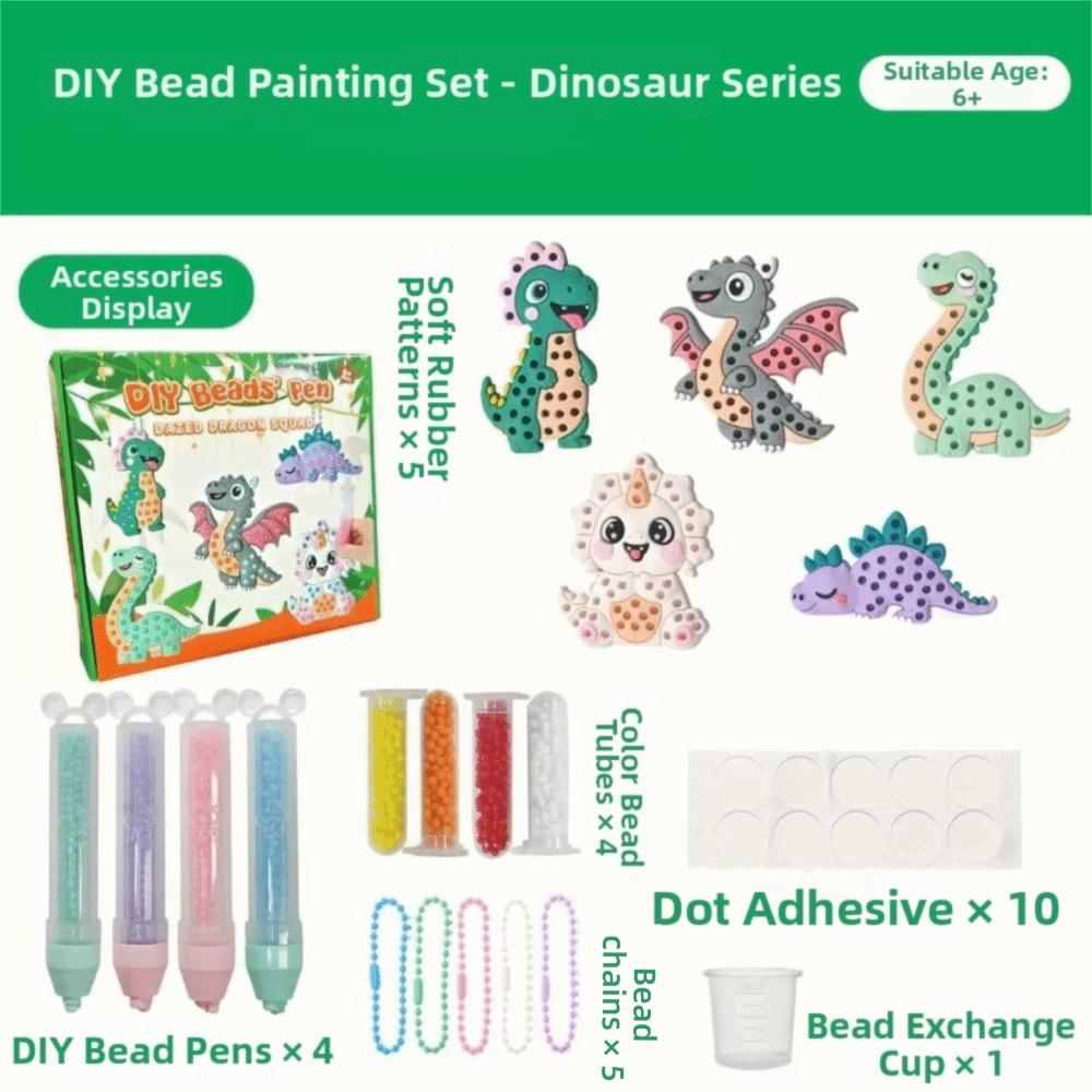 Ballpoint Pen Painting Handmade Bead Painting Creative Production Handmade Beads Pen  Gift for Kids
