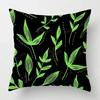 Nordic Fall Home Decor Autumn Throw Pillow Case Sofa Cushion Cover Modern 45x45cm 45*45 50x50 60x60cm 40*40cm Leaf Plant Green