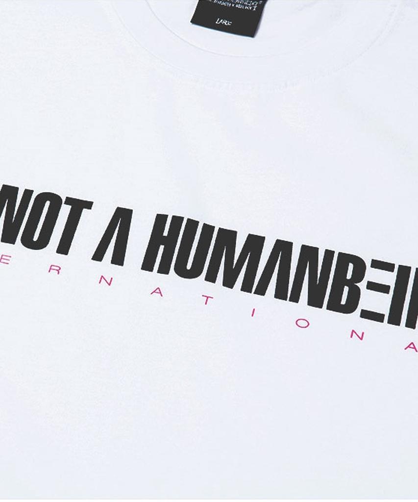 Aimnaseohyumeonbiing I Am Not A Humanbeing Short Sleeve T-Shirt - White